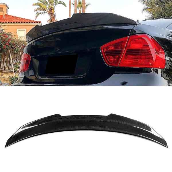 BMW 3 Series E90 M3 2008-2012 06-11 328i 330i 335i PSM Gloss Black Rear Trunk Spoiler