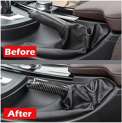 Carbon Fiber Car Handbrake Cover For BMW E90 E92 E60 E46 F20 F22 F30 1 3 5 Series