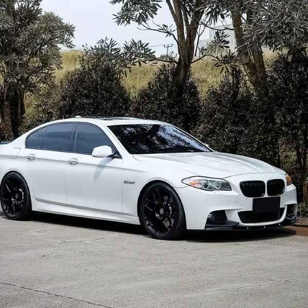 BMW 5 Series F10 F11 M Sport 2011-2017 Gloss Black Front Splitter Bumper Lip