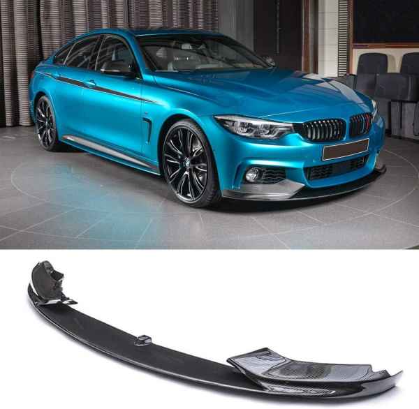 BMW 2014-2020 F32 F33 F36 4 Series M Sport Carbon Fiber Look Bumper Front Lip Splitter