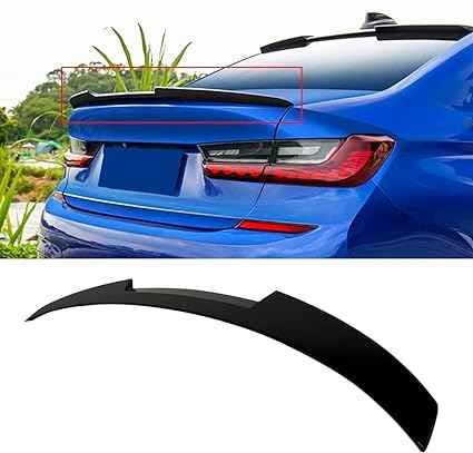 BMW 3 Series G20 G80 M3 2019-2023 Gloss Black M4 Style Rear Trunk Spoiler