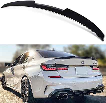 BMW 3 Series G20 G80 M3 2019-2023 Gloss Black M4 Style Rear Trunk Spoiler
