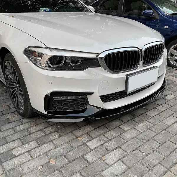 BMW 5 Series G30 G31 Facelift 2021+Front lip Splitter Gloss Black