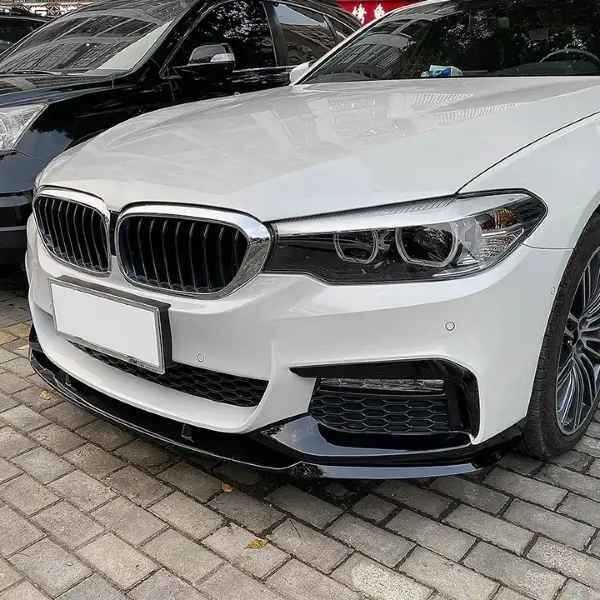 BMW 5 Series G30 G31 Facelift 2021+Front lip Splitter Gloss Black