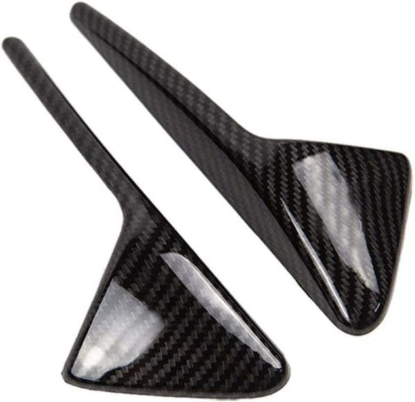 For Tesla Model Y 3 S X Gloss Carbon Fiber Side camera protection cover 2PCS