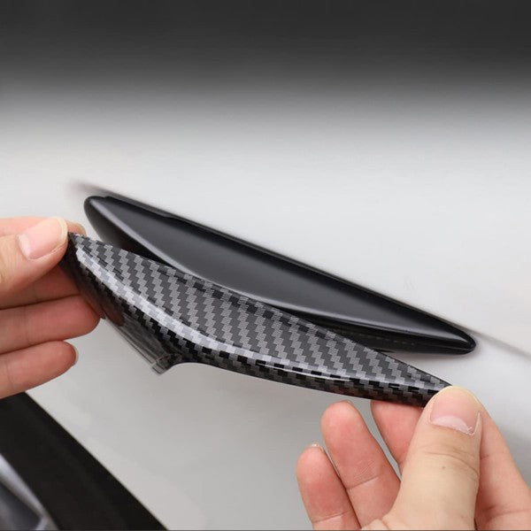 For Tesla Model Y 3 S X Gloss Carbon Fiber Side camera protection cover 2PCS