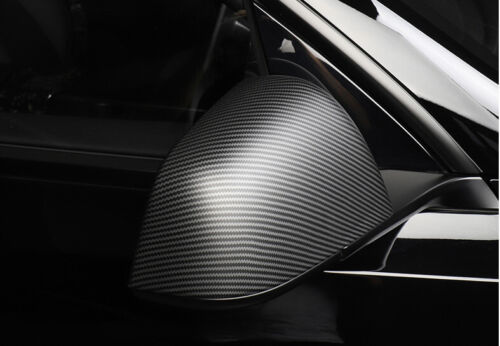 Tesla model 3 accessories Rear View Side cover cap Mirror Matte Carbon Fiber