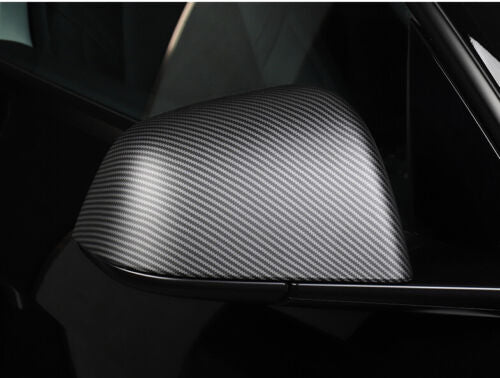 Tesla model 3 accessories Rear View Side cover cap Mirror Matte Carbon Fiber