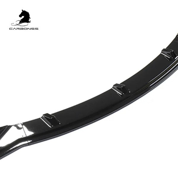 Gloss Black ABS Carbon Look Air Dam Front Bumper Lip For Tesla Model 3 2017+