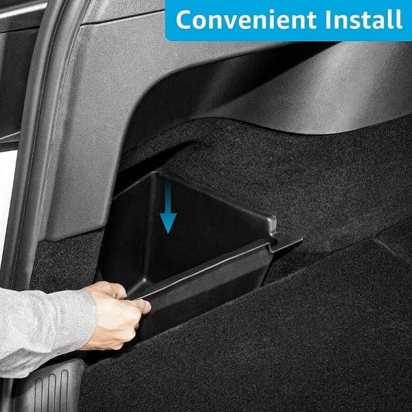 Tesla Model Y Rear Left and Right 2020-2022 Tesla Model Y Rear Trunk organizers Boxes bins