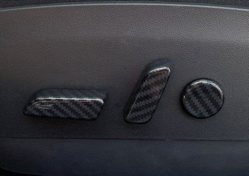 Tesla Model 3 6Pcs Gloss L&R Seat Adjustment Switch Button Cover Trim Cap