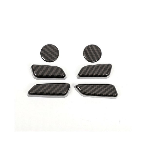 Tesla Model 3 6Pcs Gloss L&R Seat Adjustment Switch Button Cover Trim Cap