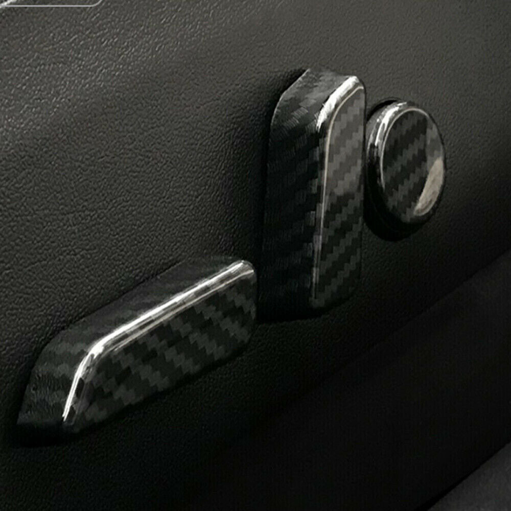 Tesla Model 3 6Pcs Gloss L&R Seat Adjustment Switch Button Cover Trim Cap
