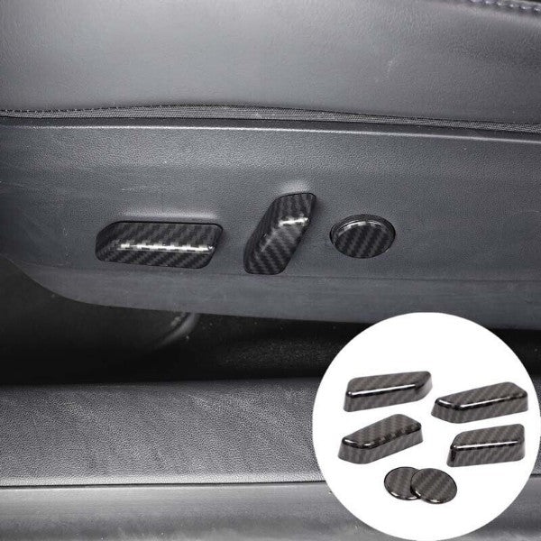 Tesla Model 3 6Pcs Gloss L&R Seat Adjustment Switch Button Cover Trim Cap