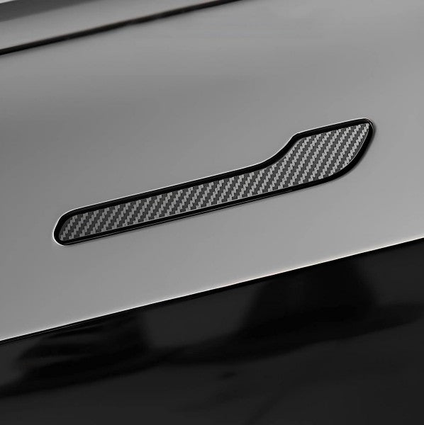 Tesla Model 3 17-23 ABS Matte Carbon Fiber Car Door Handle Cover Decal wrap