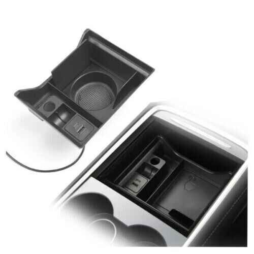 Tesla Model 3 21+ Center console With Cup Holder & Usb + armrest organizer