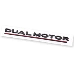 Tesla Model Y Dual Motor Decals 3D ABS Rear Trunk Sticker Emblems