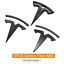 Tesla Model Y T Logo Emblem Cover Hood, Trunk, Steering Wheel 3 PC Set