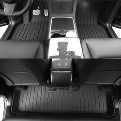 Tesla Model Y 5 Seater 2020-2023 TPE All Weather 3D Nano Pattern Car Deep Dish Floor Mats