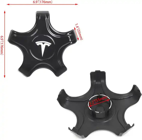 Tesla Model 3 Hubcaps Cover Aero Wheels Center Caps Wheel Lug nut Cover Kits All