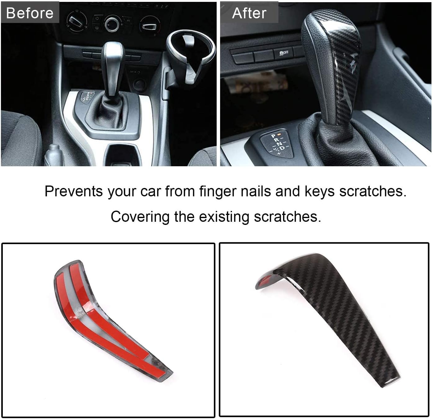 BMW E90 E92 E93 E60 E61 E48 E85 F01 Carbon Fiber Gear Shift Knob