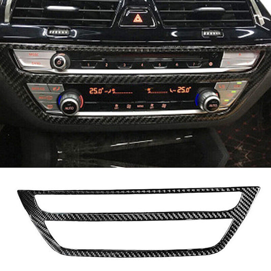 BMW G30 G01 X3 5 Series Carbon Fiber Sticker Air Conditioning CD Panel Cover