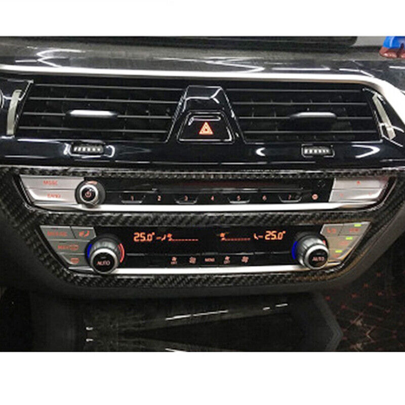 BMW G30 G01 X3 5 Series Carbon Fiber Sticker Air Conditioning CD Panel Cover