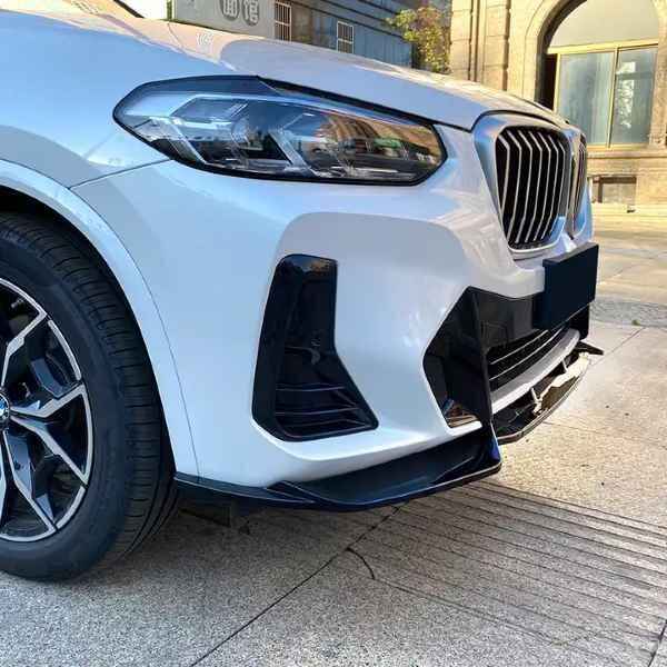 BMW X3 G01 X4 G02 2022-2024 M Sport Carbon Look Front Lip Splitter Bumper