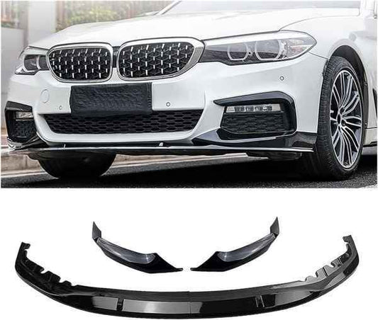 For BMW G30 G31 5 series 2017-2022 M Sport Pre-Facelift Gloss Carbon MP Front Splitter