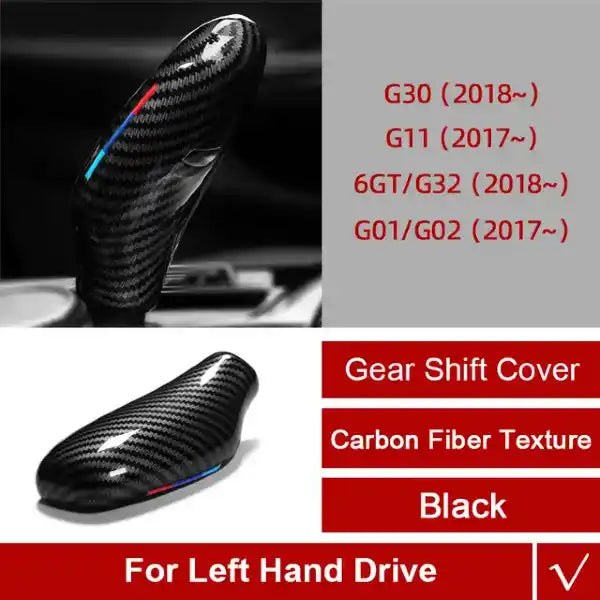 BMW G30 G11 G01 G02 G32 5 Series X3 X4 6GT Carbon Fiber Gear shifter
