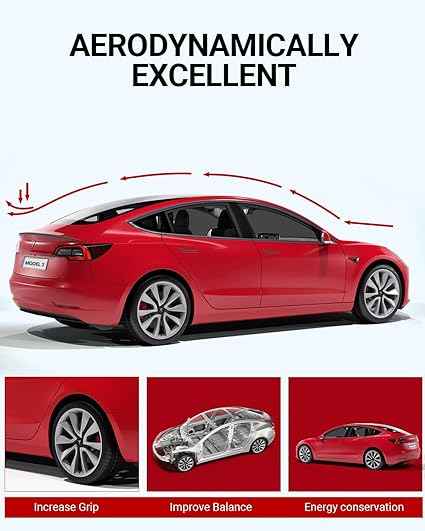 For 2017-2023 Tesla Model 3 Performance Spoiler Trunk Wing Matte Carbon Fiber
