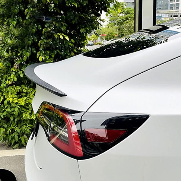 Tesla Model Y 2020-2023 ABS Matte Carbon Fiber Look Trunk Lip Spoiler Wing