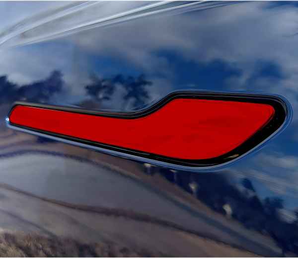 Tesla Model 3 2017-2023 Door Handle Cover Trim Red 4PC