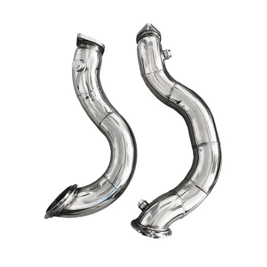BMW N54 07-12 13 E90 E91 E93 135i 335i 3" Twin Turbo Down Pipes Exhaust Pipe Kit