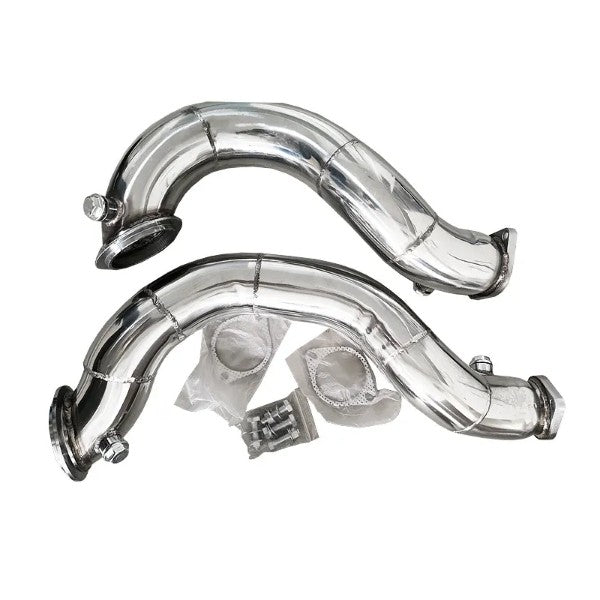 BMW N54 07-12 13 E90 E91 E93 135i 335i 3" Twin Turbo Down Pipes Exhaust Pipe Kit