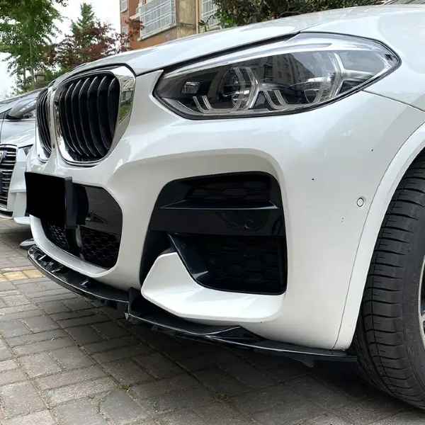 BMW X3 G01 X4 G02 2022-2024 M sport Gloss Black Front Lip Splitter Air Dam
