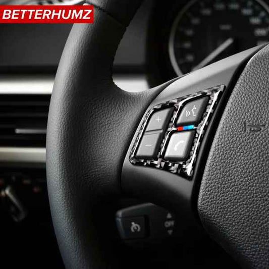 BMW E90 3 Series 2005-2012 Carbon Fiber Steering Wheel Buttons with Color