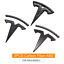 Tesla Model 3 T Logo Emblem Cover Hood, Trunk, Steering Wheel 3 PC Set